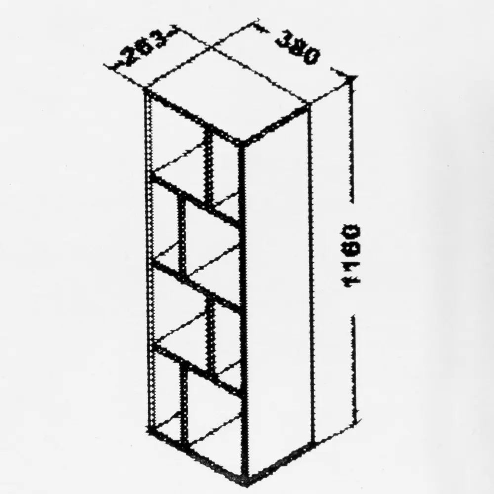 Стеллаж настенный 116x26.3x38 см ЛДСП цвет сонома 82253626 STLM-2000813 Santreyd  - Вид №3