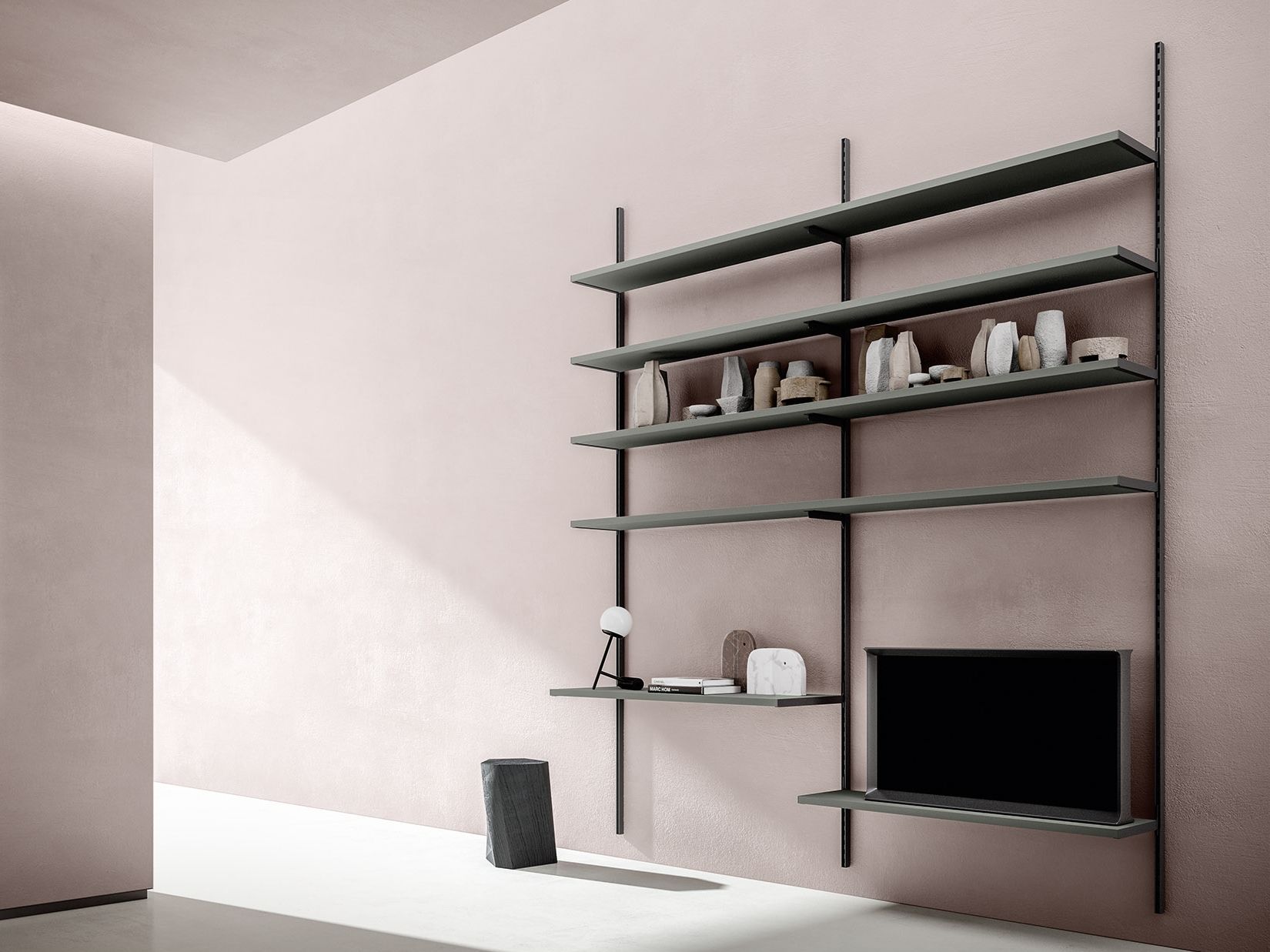 Секционный настенный книжный шкаф Zalf Flexy Easy ARCH-00038090 - Вид №4