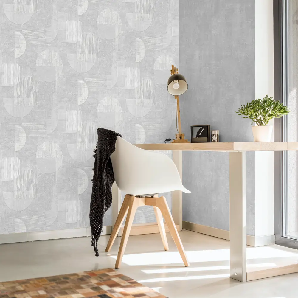 Обои флизелиновые Victoria Stenova Misha серые 1.06 м VS281627 STLM-2150125 - Вид №3