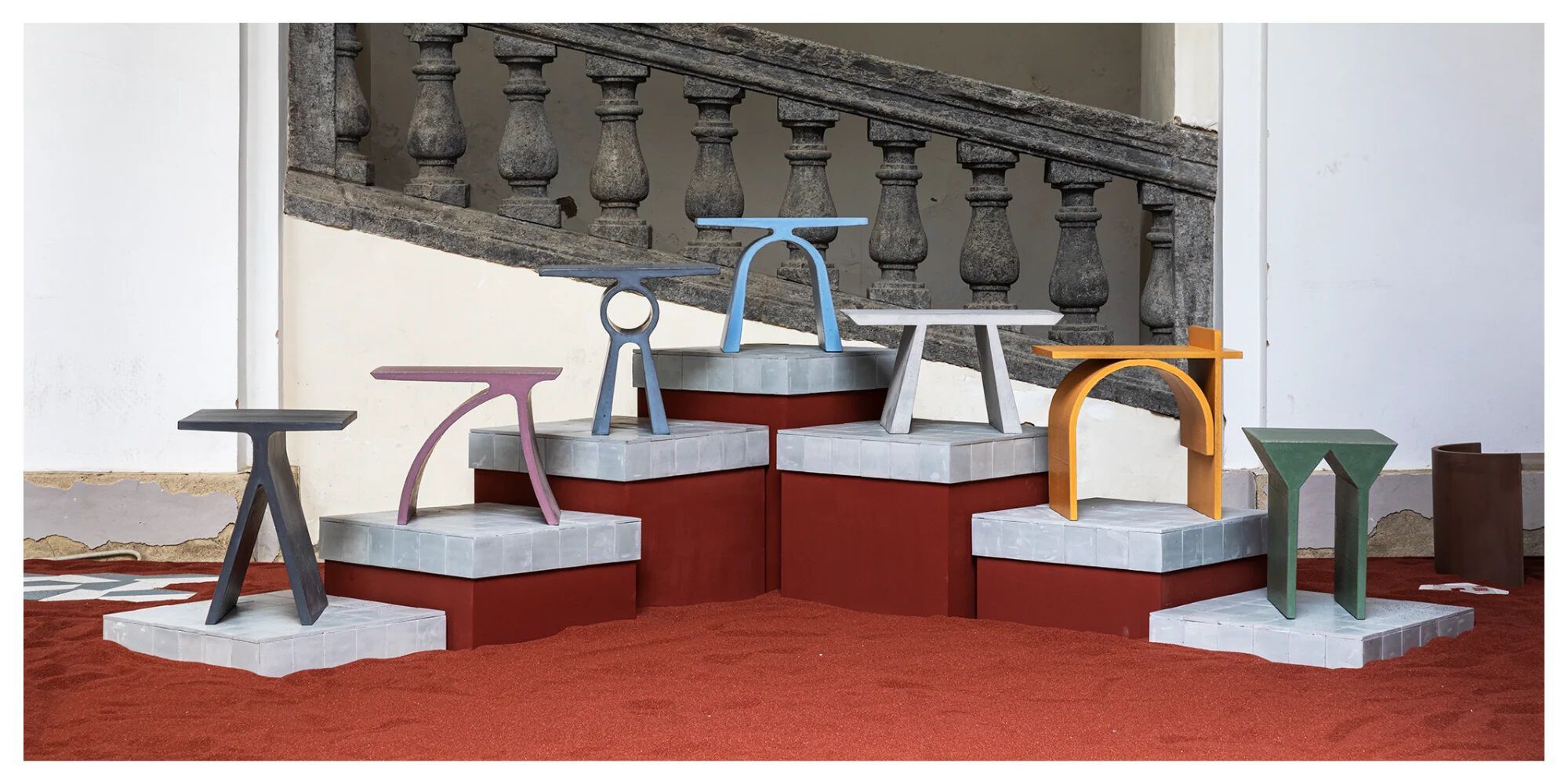 Прямоугольный бетонный журнальный столик Forma&Cemento Abecedario ARCH-00130294 - Вид №2