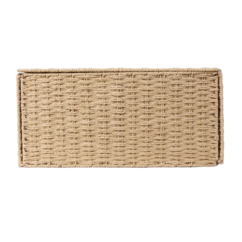 Корзина с крышкой Konsensa 38x28x18 см бумага цвет бежевый 89439456 STLM-2087550  - Вид №2