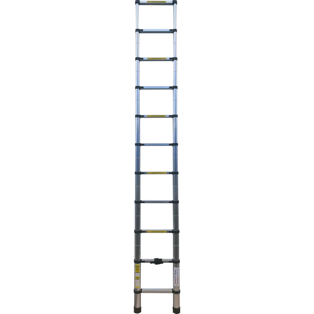 Лестница телескопическая 1-секционная Alumet до 3.2 м 11 ступеней АЛЮМЕТ STLM-2169229