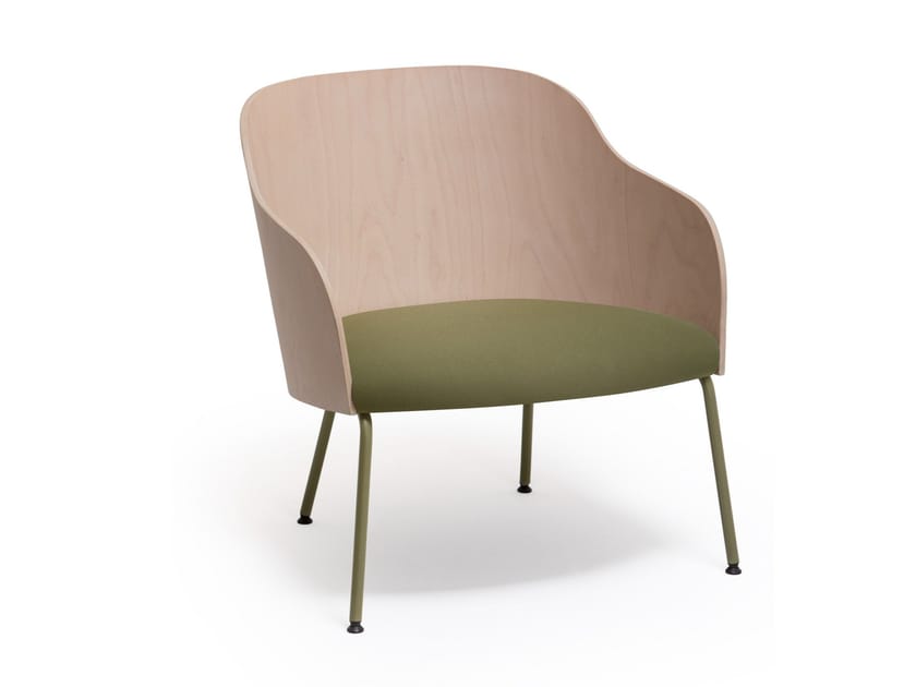 Деревянный стул с подлокотниками Vergés Cistell Curve ARCH-00048246