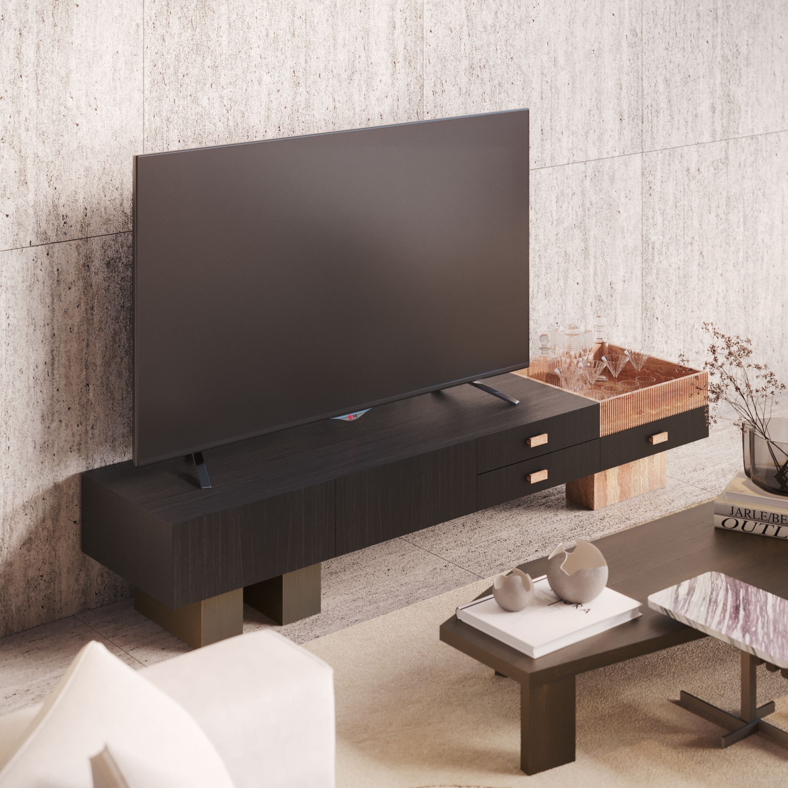 Деревянный шкаф для телевизора Stylish Club Toro ARCH-00133668 - Вид №2