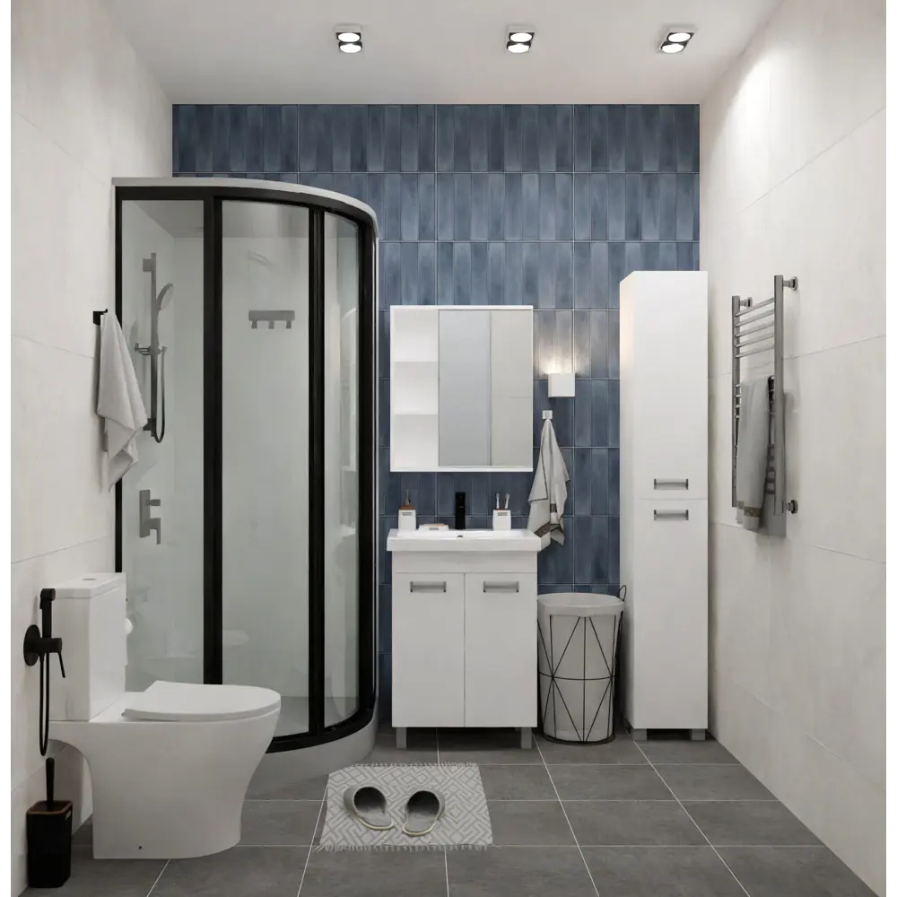 Тумба Vigo Milk 60 56.6x43.4x70 см с раковиной Cersanit Colour керамика 60 см цвет белый STLM-2022013 - Вид №4