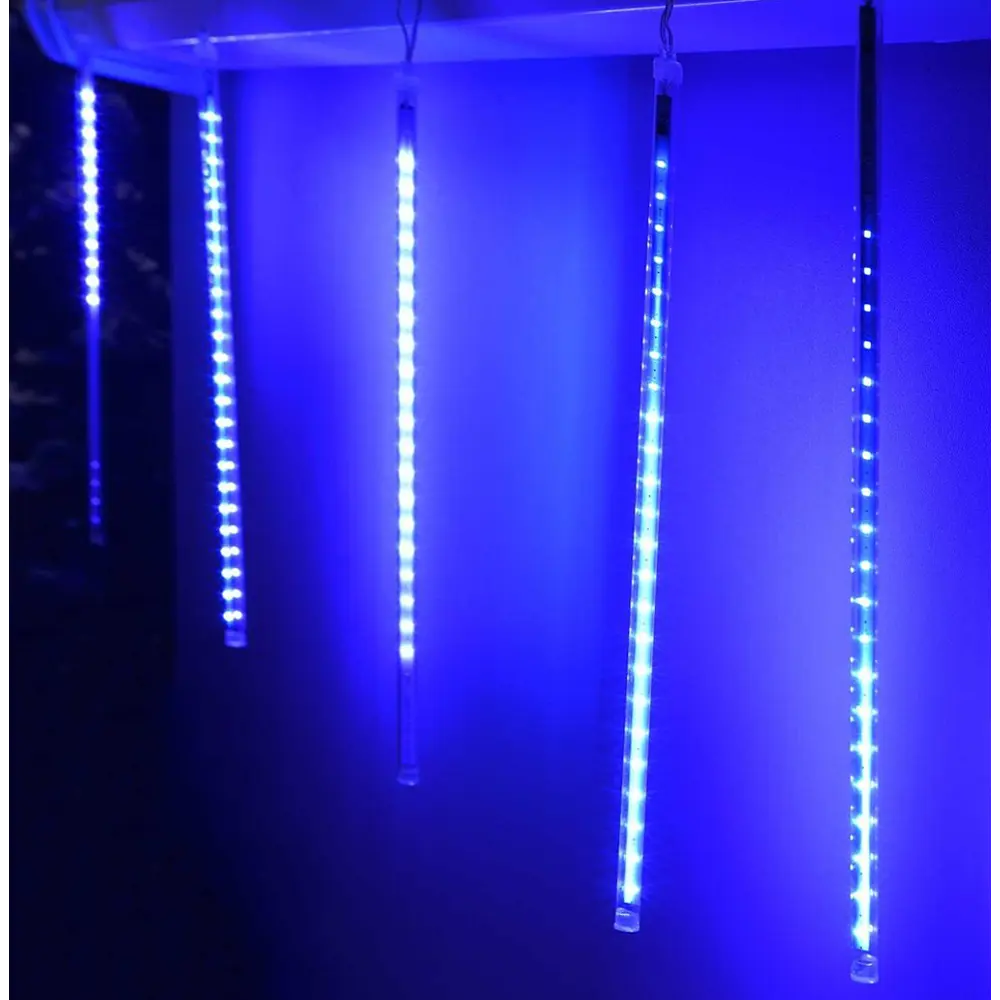 Электрогирлянда комнатная «Сосульки» 2.4 м 144 LED 8 ламп синий Santreyd STLM-2066237