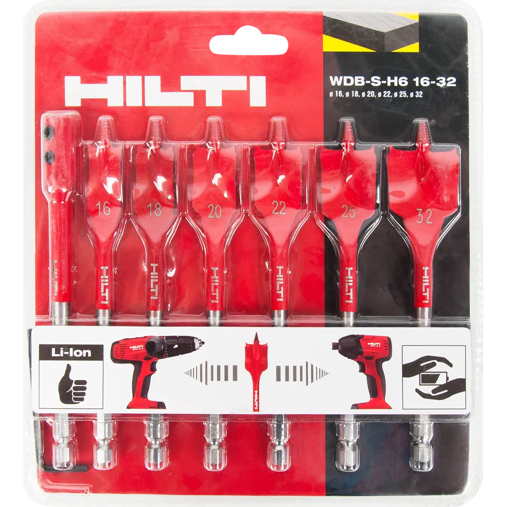 Набор перьевых сверл Hilti WDB-S-H6, 16-32 мм STLM-2120419 - Вид №3