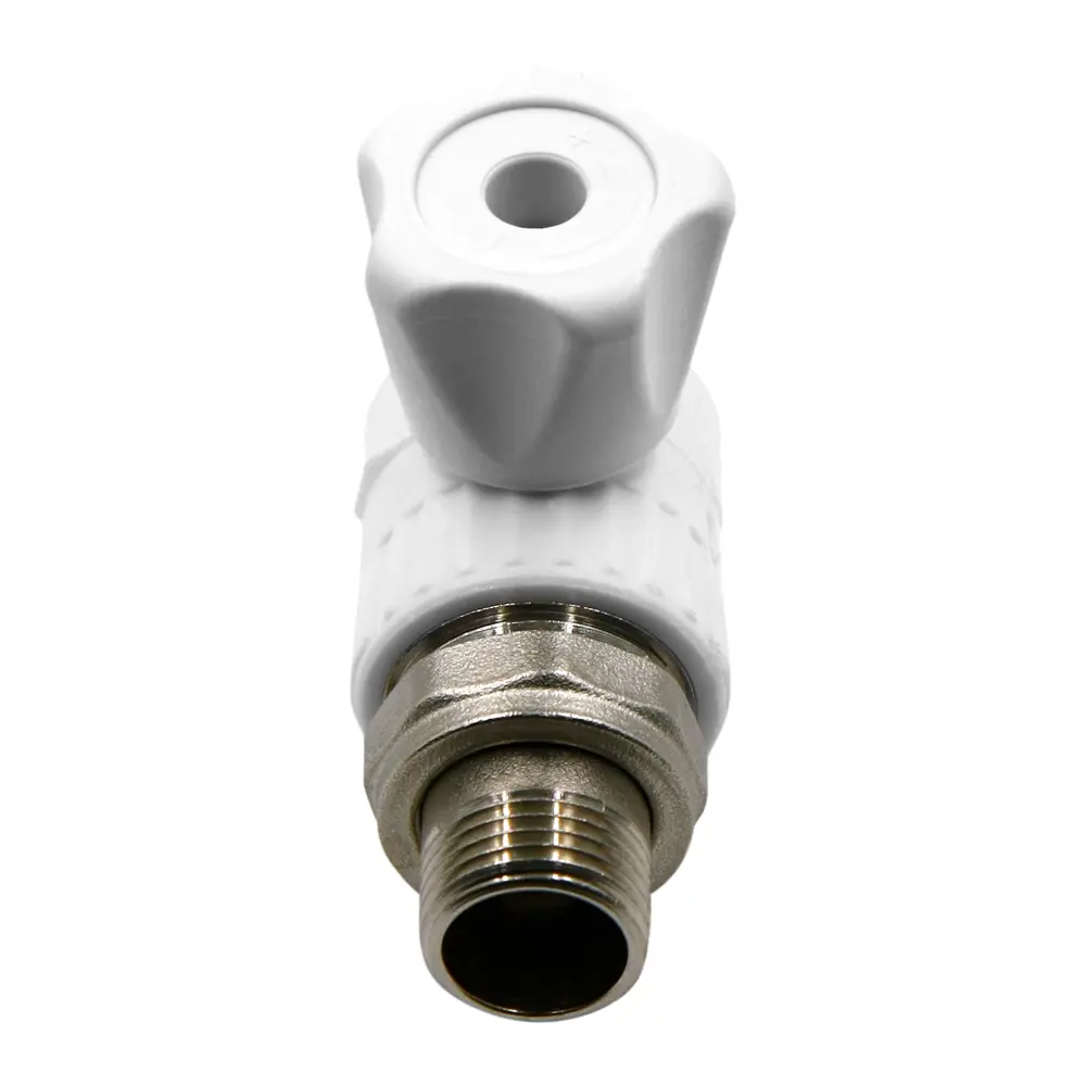 Кран для радиатора угловой Ростерм 3/4"x25 мм полипропилен STLM-2071701 - Вид №2