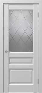 86839145 Дверь межкомнатная остекленная с замком и петлями в комплекте Магнолия 60x200 см ПВХ цвет белое дерево STLM-0071933 ARTENS