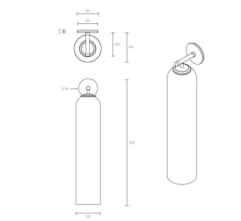 Выдувное стекло светодиодный настенный светильник Articolo Studios Float ARCH-00122150 - Вид №11