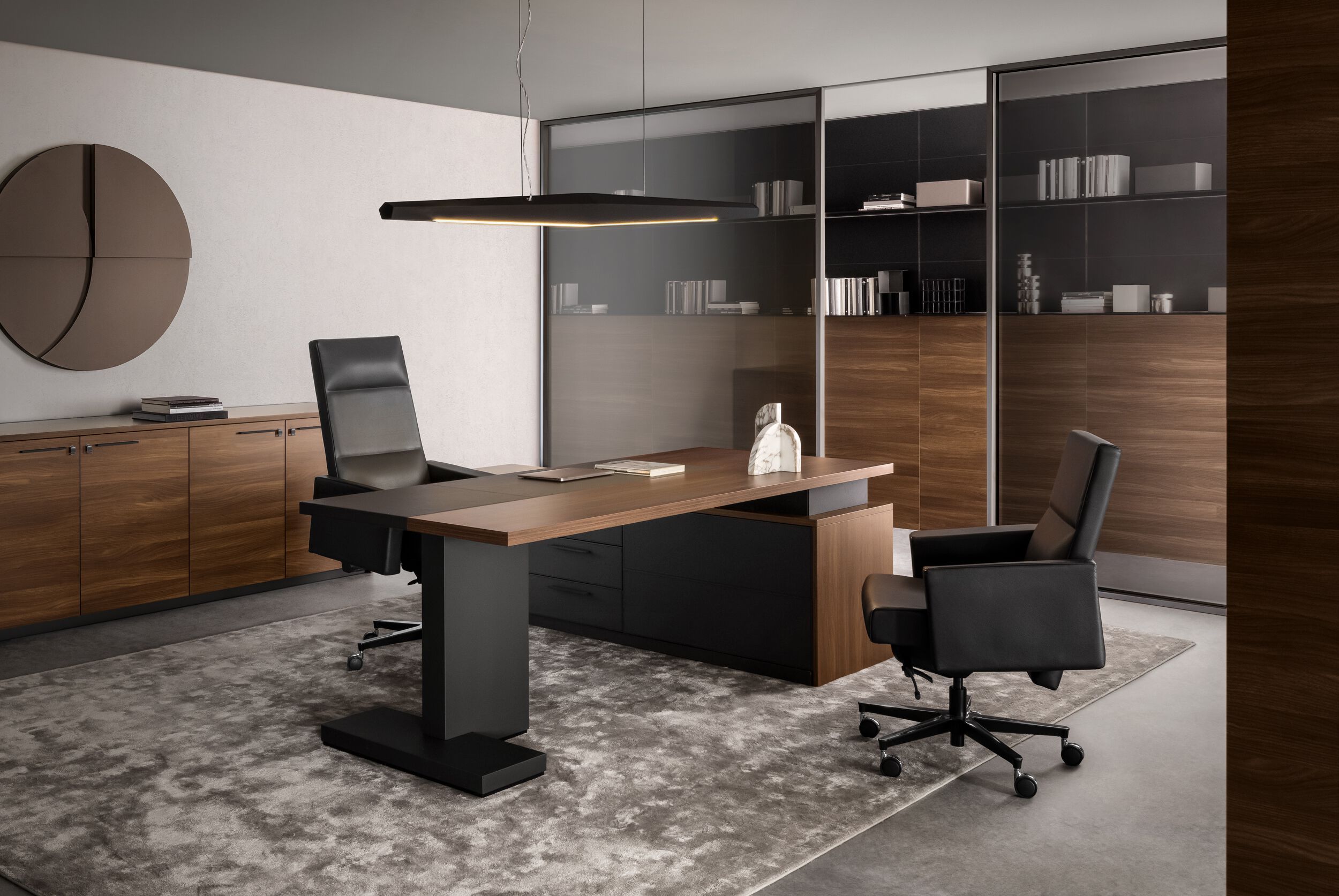 Кожаное вращающееся офисное кресло с высокой спинкой i 4 Mariani Inca ARCH-00031603 - Вид №5