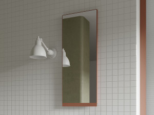 Прямоугольное настенное зеркало для ванной комнаты