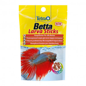ПР0039515 Корм для рыб Betta LarvaSticks в форме мотыля для петушков и других лабиринтовых рыб 5г TETRA