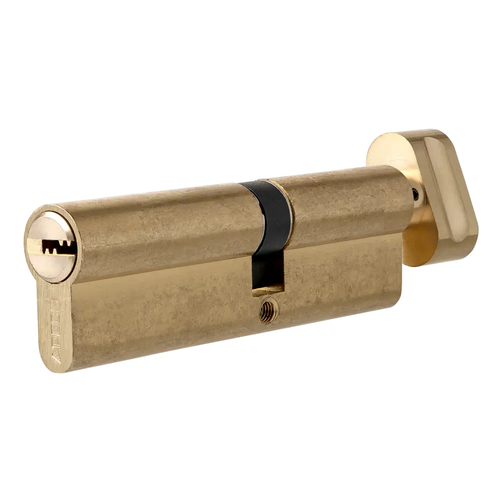 Цилиндр Apecs SM-80(35C/45)-C-G, 35x45 мм, ключ/вертушка, цвет золото ЦИЛИНДР APECS SM-80(35C/45)-C-G КЛ-ВЕРТ STLM-2160293