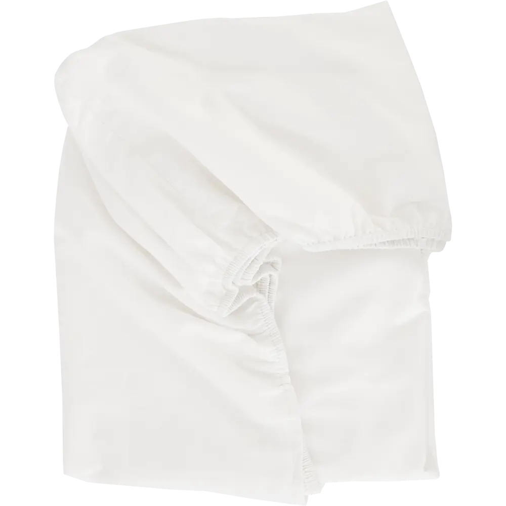 Простыня Tex Republic 28537 160x200 см сатин на резинке белый STLM-2201787