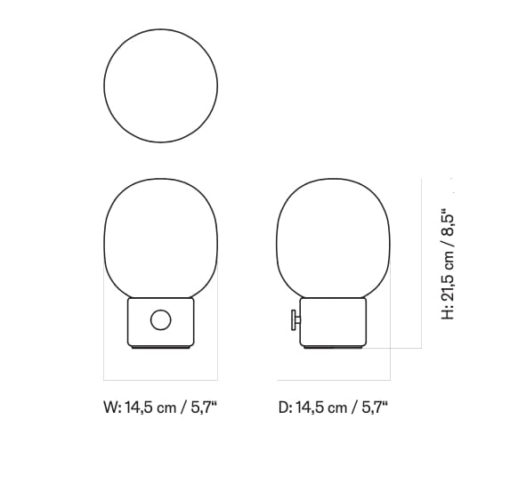 Аккумуляторная настольная лампа из стали и стекла Audo Copenhagen JWDA ARCH-00040998 - Вид №18