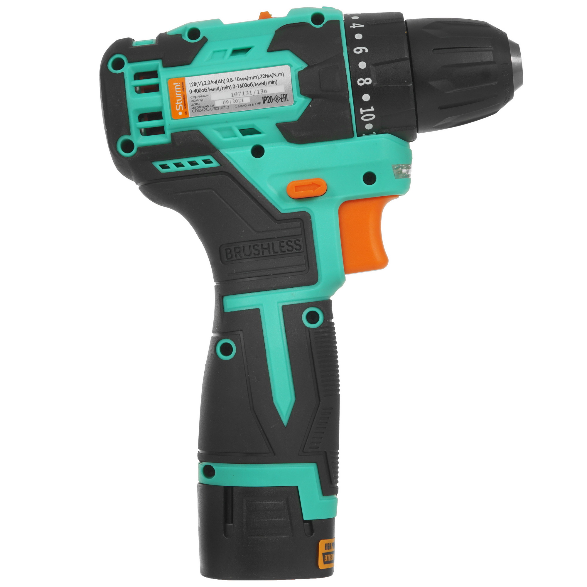 Дрель-шуруповерт Sturm! CD3512BL 5370926 STDN-0057463 - Вид №1