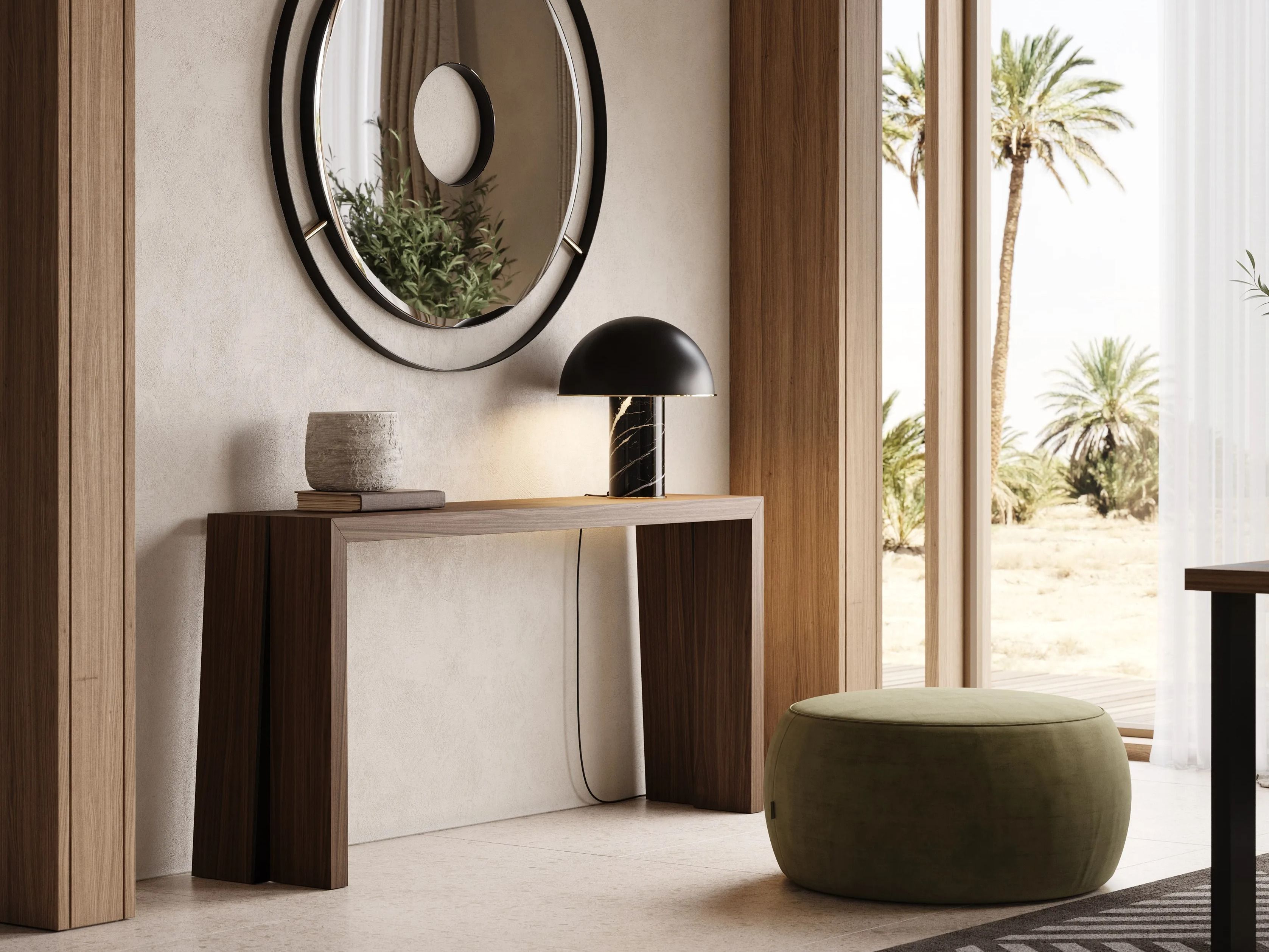 Прямоугольная консоль из грецкого ореха Laskasas ARCH-00095381 - Вид №3