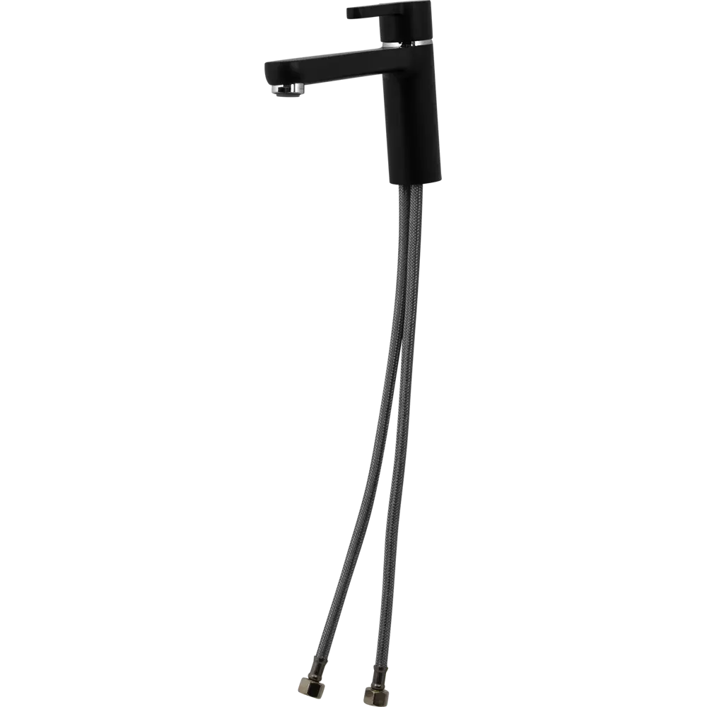 Смеситель для раковины Arena однорычажный высокий цвет чёрный Paini STLM-2123594 - Вид №1