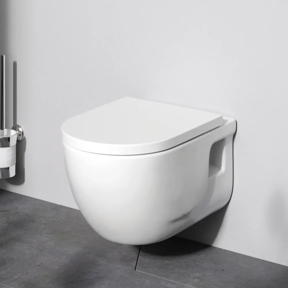 Унитаз подвесной AM.PM Like FlashClean C801701SC безободковый с сиденьем микролифт STLM-2168275 - Вид №8