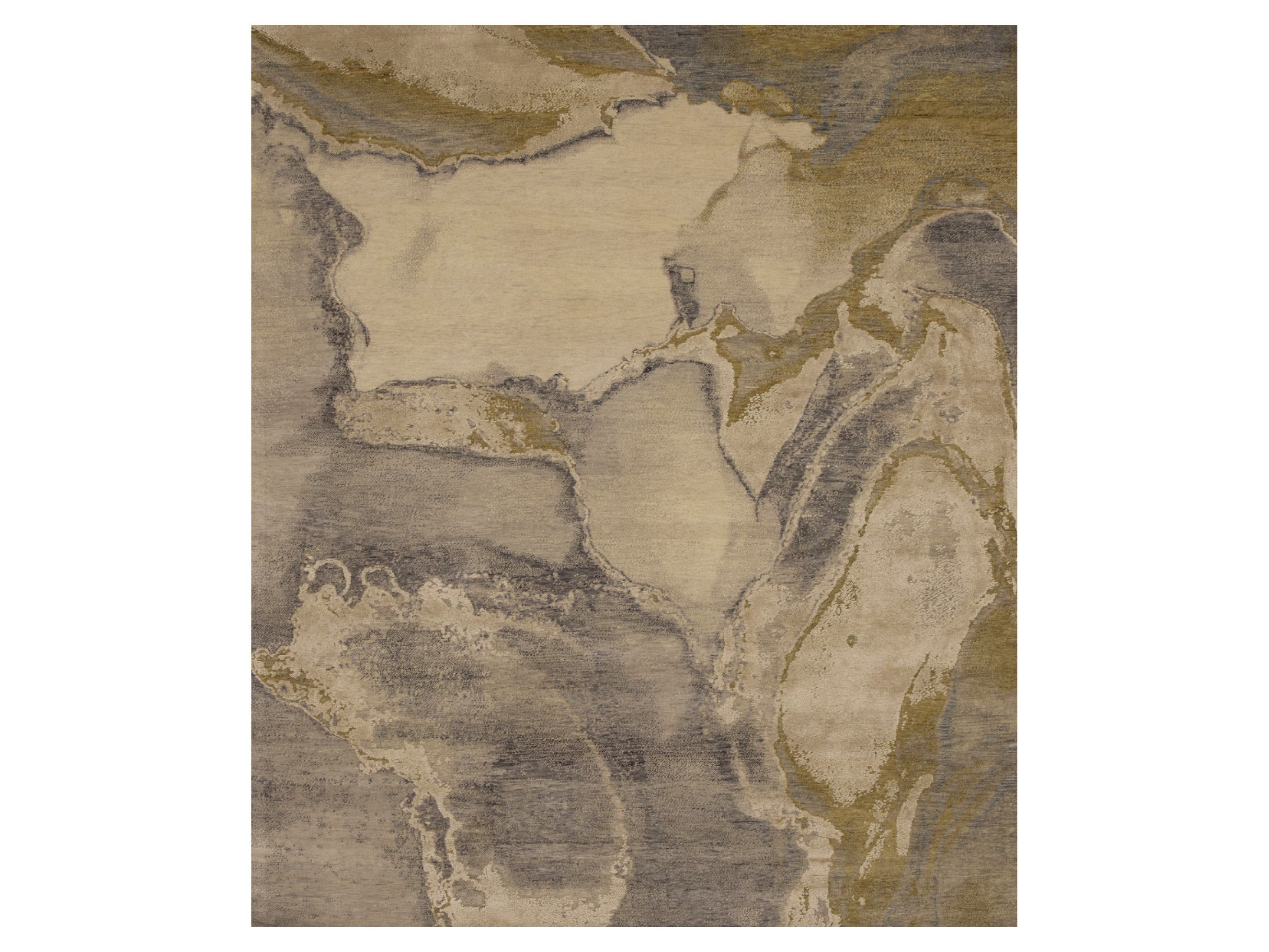 Прямоугольный ковер ручной работы из шерсти Edition Bougainville Inspiration ARCH-00063434