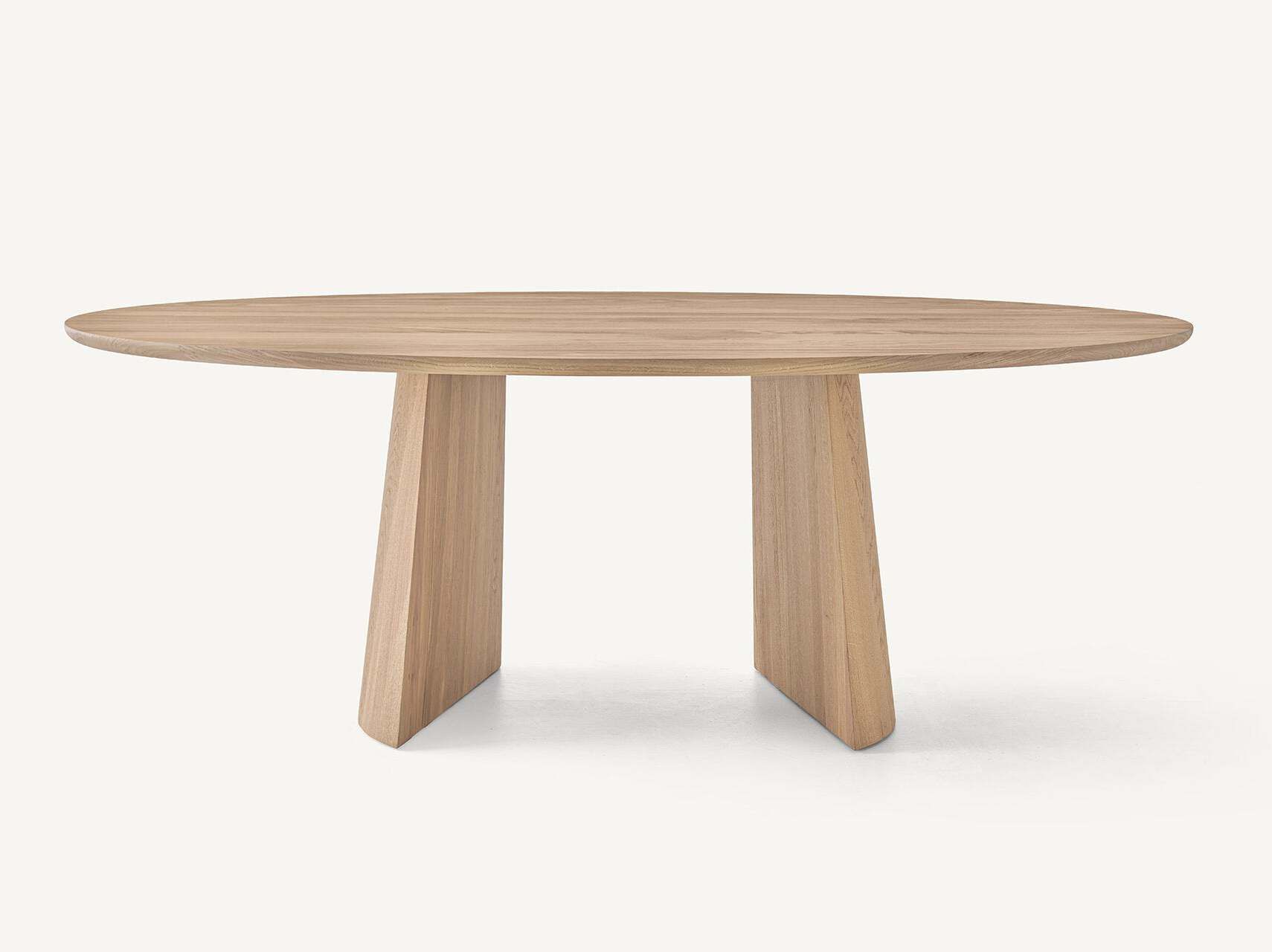 Овальный стол из массива дерева BassamFellows Bi-Ped ARCH-00149378 - Вид №1