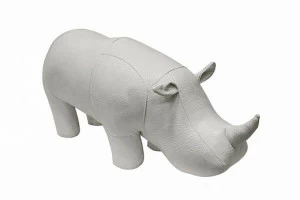 Пуф "Носорог" мини белый экокожа EUROSON ЖИВОТНЫЕ 126078 Белый