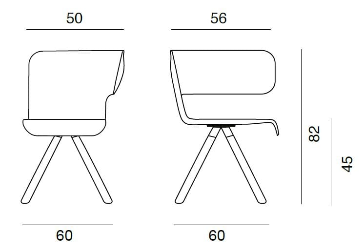 Тканевый стул на деревянном насесте BBB Twiss ARCH-00003596 - Вид №3