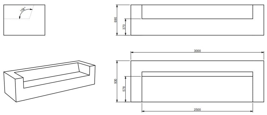 4-местный диван из пены QM Quinze & Milan ARCH-00048336 - Вид №3