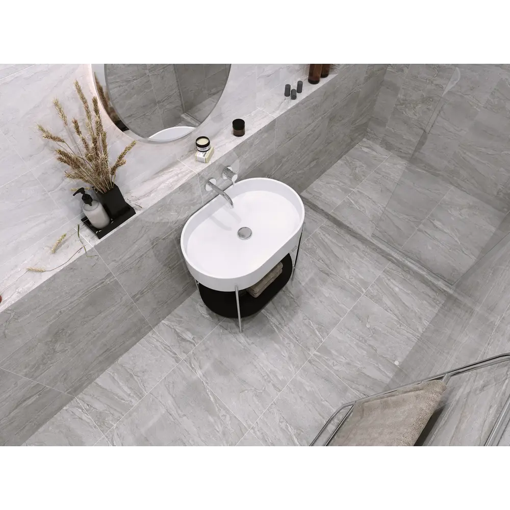 Керамогранит Marmo Milano 60.7х60.7 см 1.105 м² цвет серый Golden Tile STLM-2027697 - Вид №3
