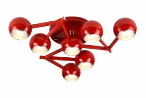 Потолочная люстра ST Luce Rottura SL853.602.07 ST LUCE ДИЗАЙНЕРСКИЕ, ROTTURA RED, ШАР 058402 Красный