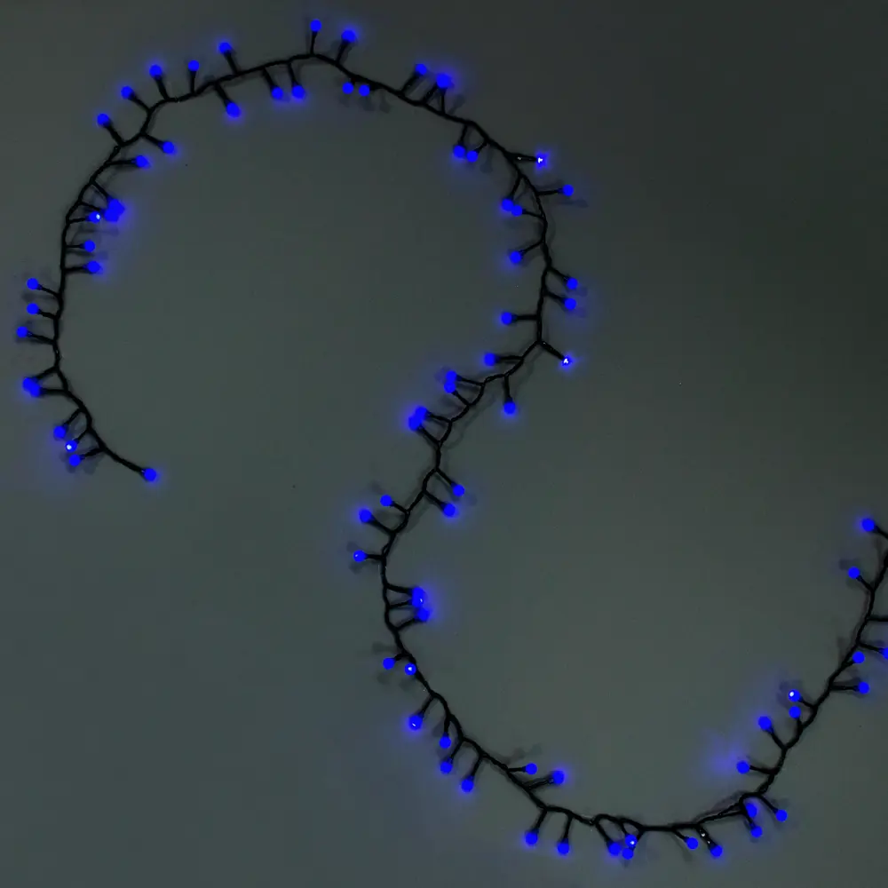 Электрогирлянда комнатная «Нить» 5 м 144 LED синий на батарейках Santreyd STLM-2191645 - Вид №1