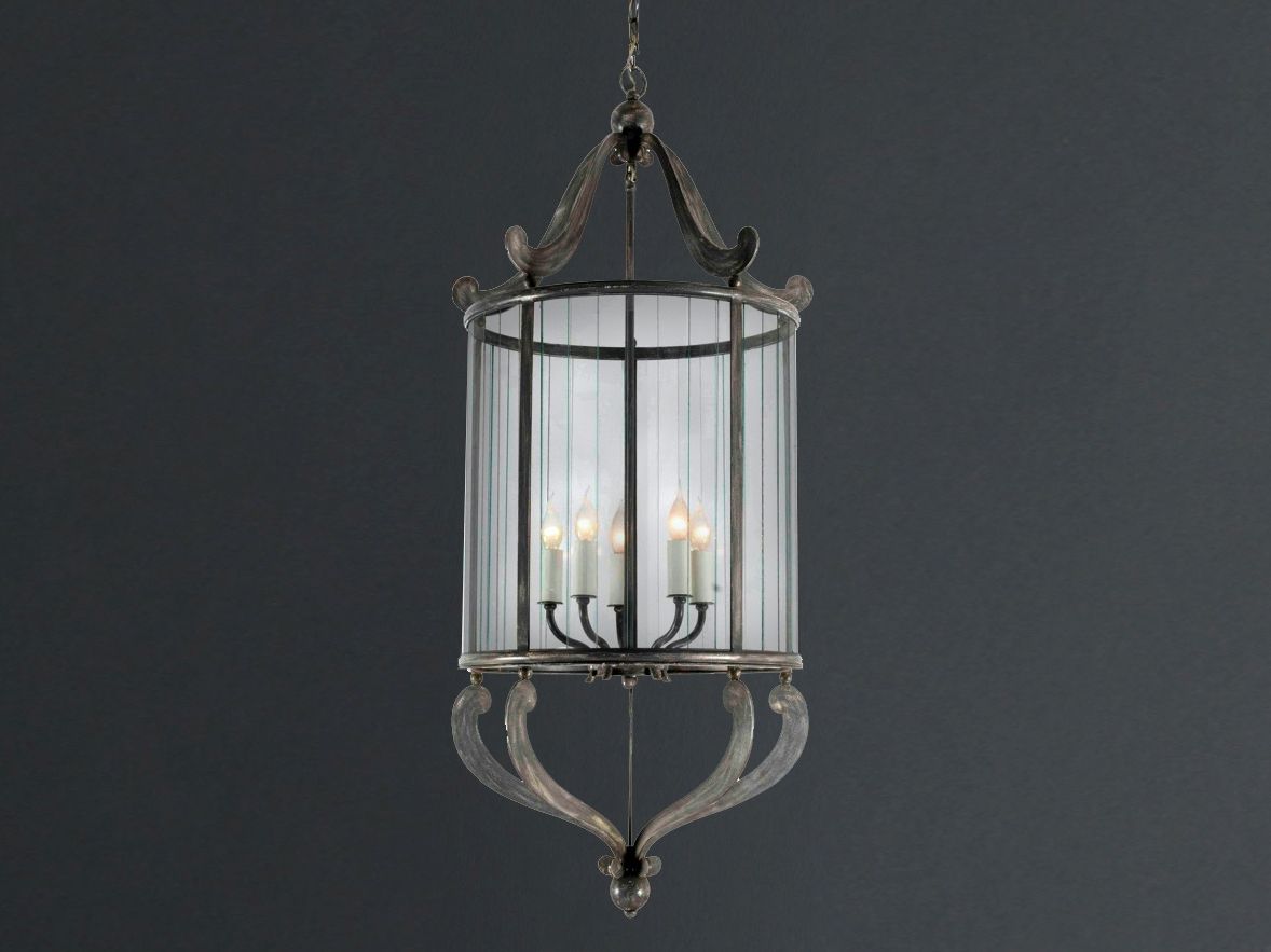 Подвесной светильник из железа и стекла OFFICINACIANI VETRI TAGLIATI ARCH-00143457 - Вид №1