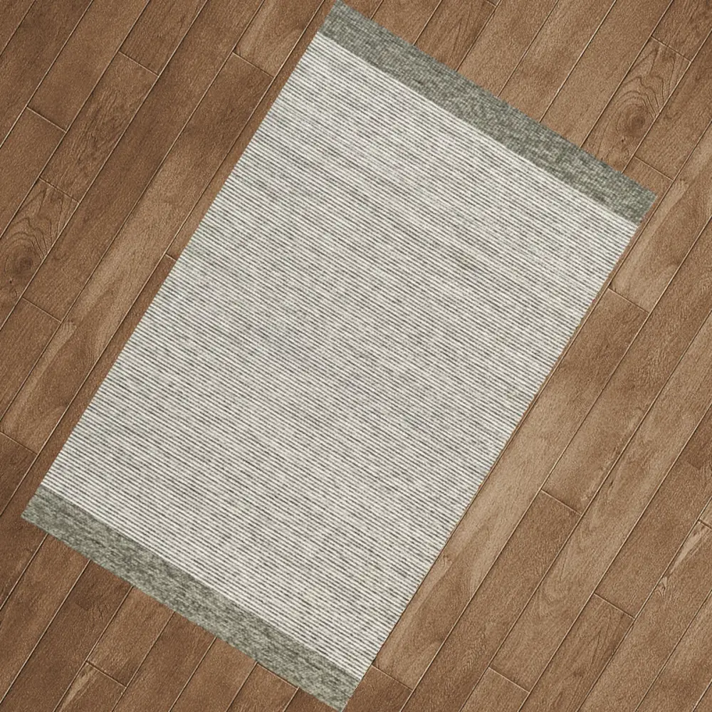 Коврик грязезащитный CTIM Лаос 383 55x85 см акрил цвет зеленый STLM-2140675