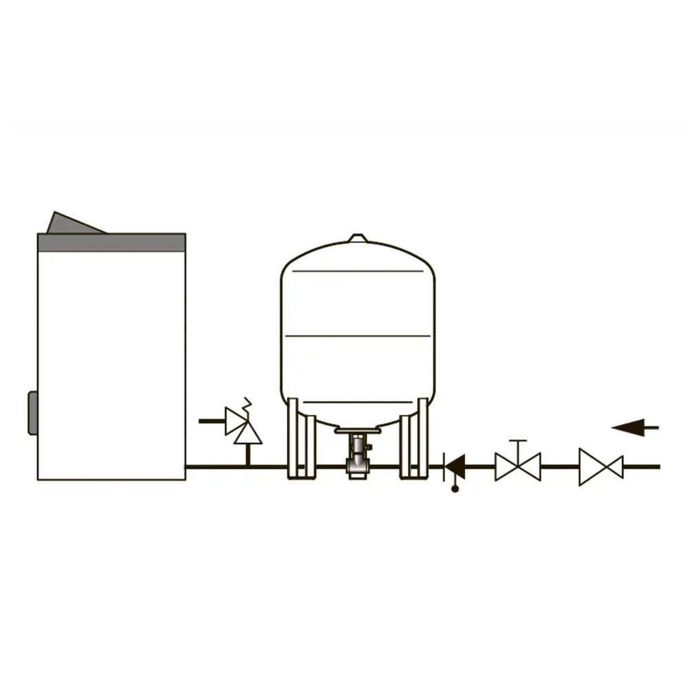 Расширительный бак для ГВС 50 л Flamco Airfix R 3/4" белый STLM-2158057 - Вид №1