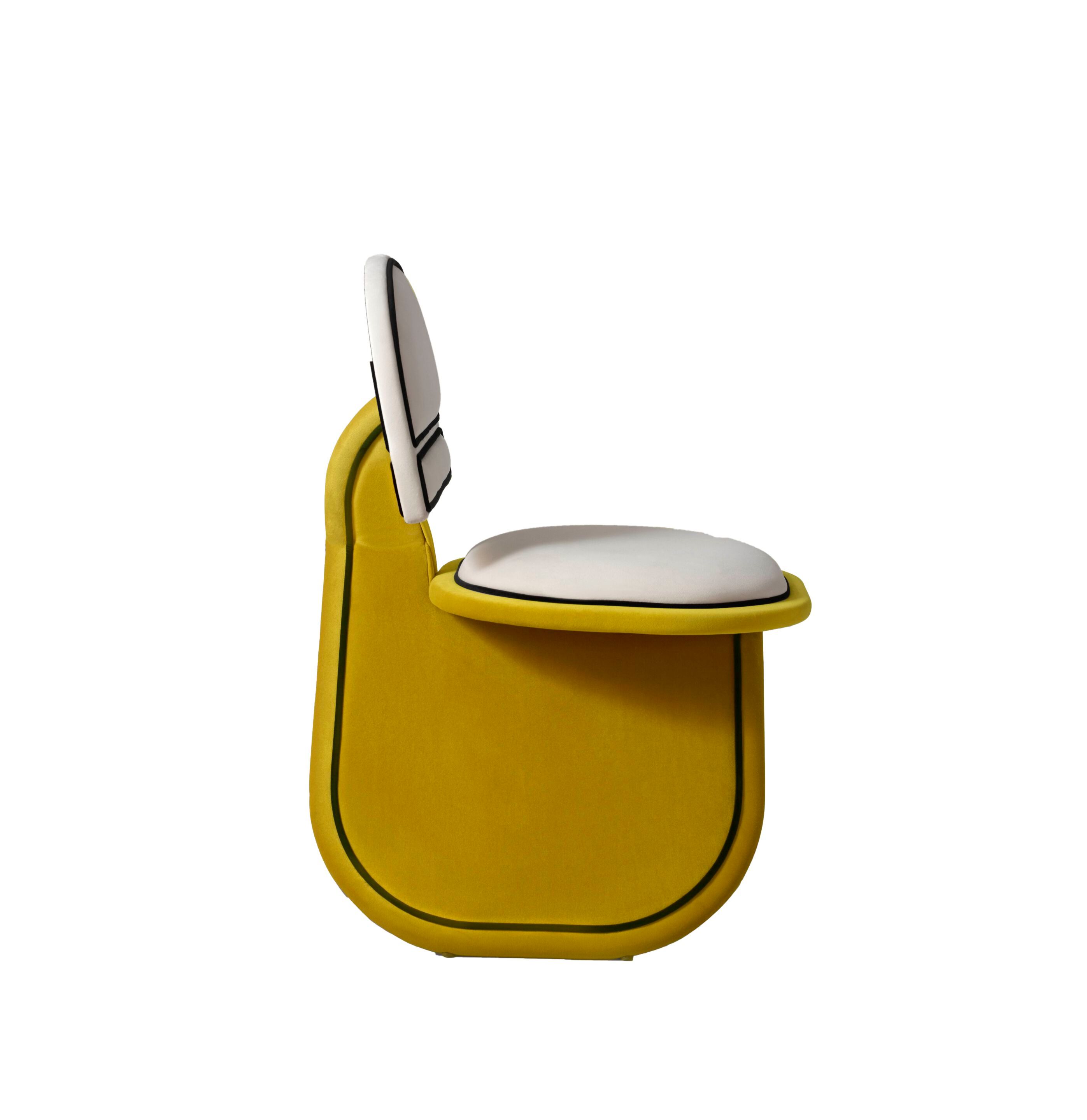 Бархатный мягкий стул DOVAIN STUDIO MECO ARCH-00073637 - Вид №7