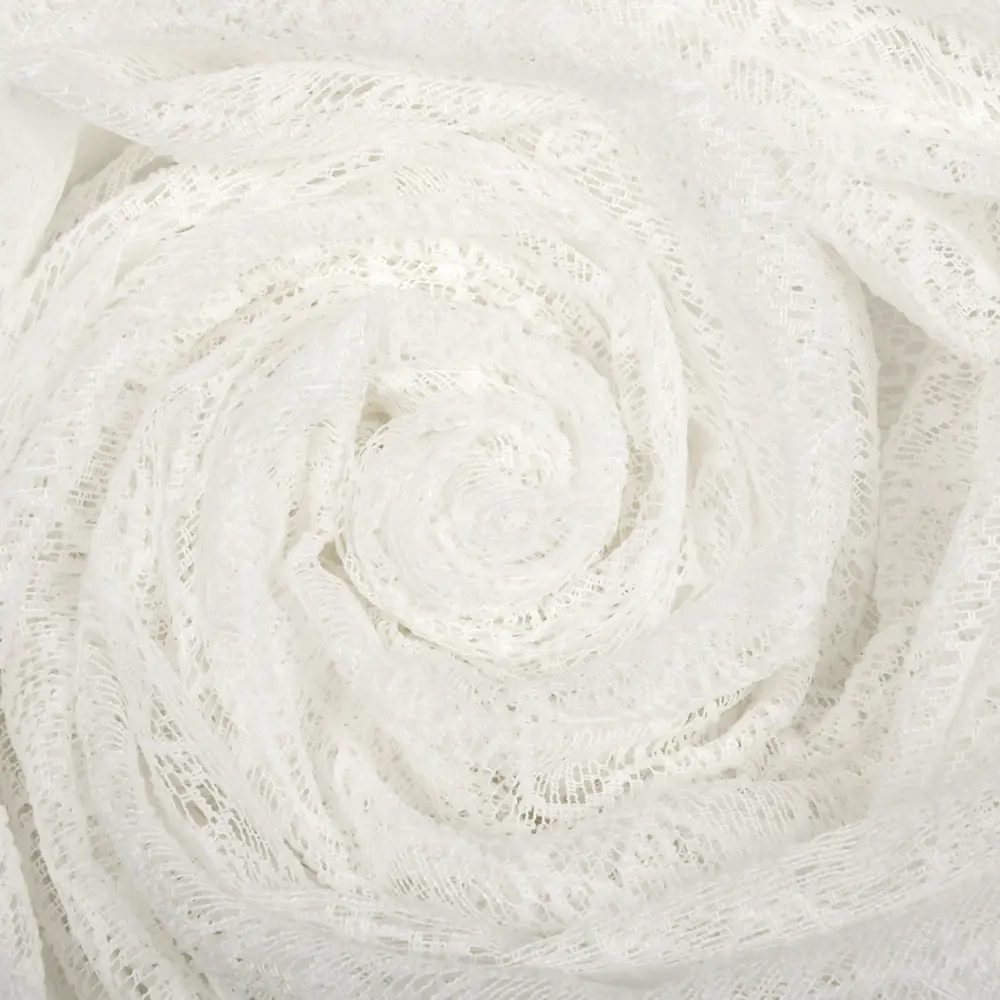 Тюль на ленте Орнамент 250x260 см полиэстер геометрия цвет экрю AMORE MIO STLM-2055231 - Вид №2