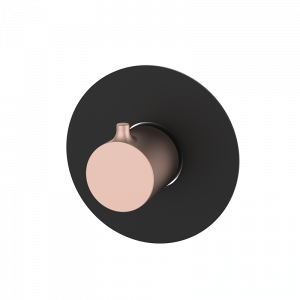 47170426 PREMIUM Черный Встроенный термостатический без времени выключения Черно-Розовое GRB MIXERS