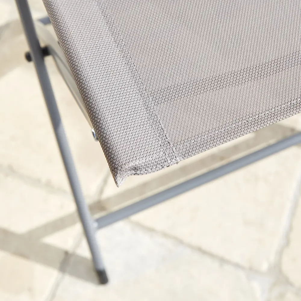 Стул Naterial Emys Origami складной 52x42x83 см сталь светло-серый STLM-2123743 - Вид №15