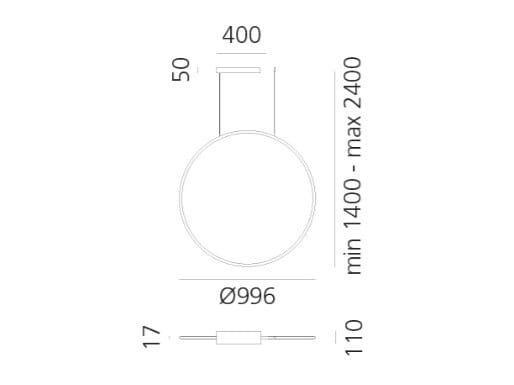 Алюминиевый светодиодный подвесной светильник с системой RGB Artemide Discovery ARCH-00014256 - Вид №8