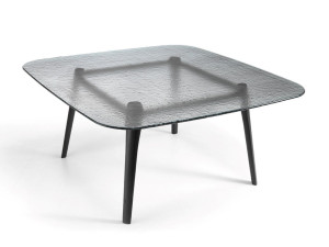 Деревянный и стеклянный стол