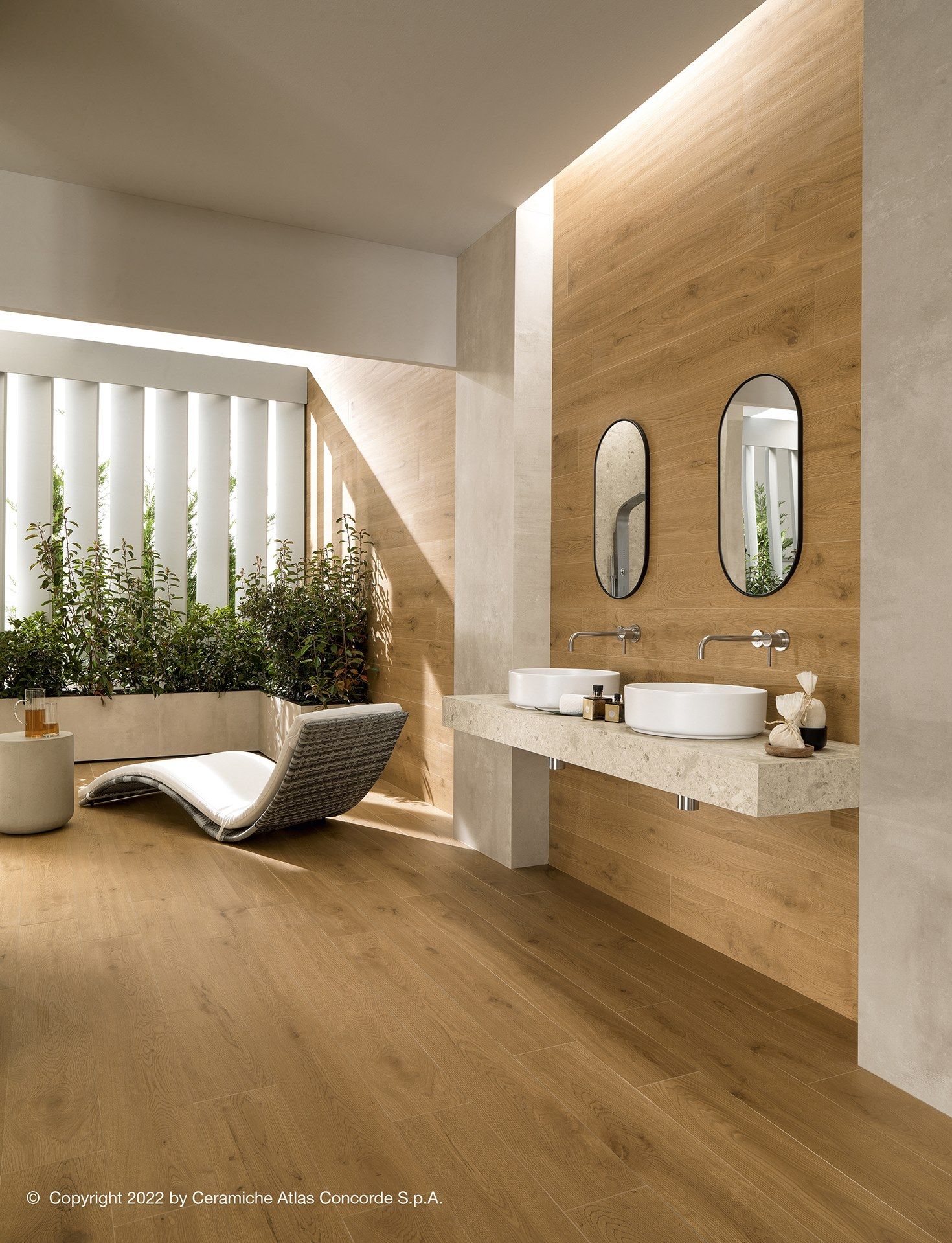 Столешница из керамогранита для двойной раковины Atlas Concorde Habitat Contract ARCH-00110367 - Вид №4