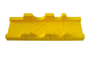 16167772 Стусло пластик, 300х65 мм, фигурное, желтое 41250 Usp
