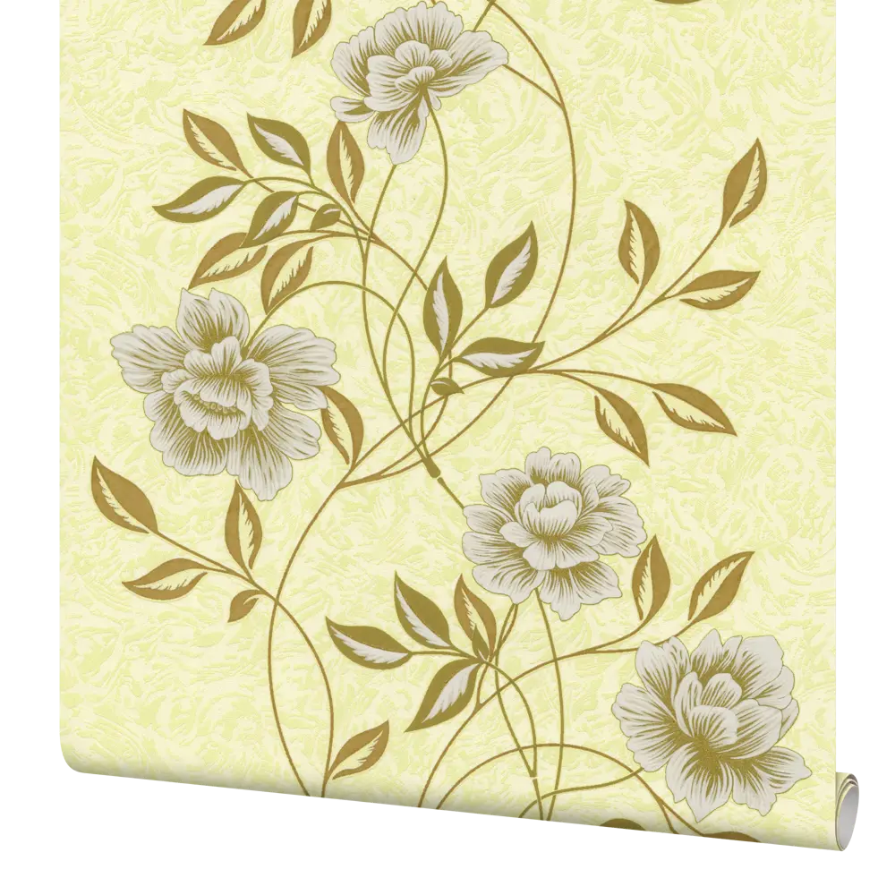Обои виниловые Палитра Home Color зеленые 0.53 м 136-77 Jardin STLM-2076522