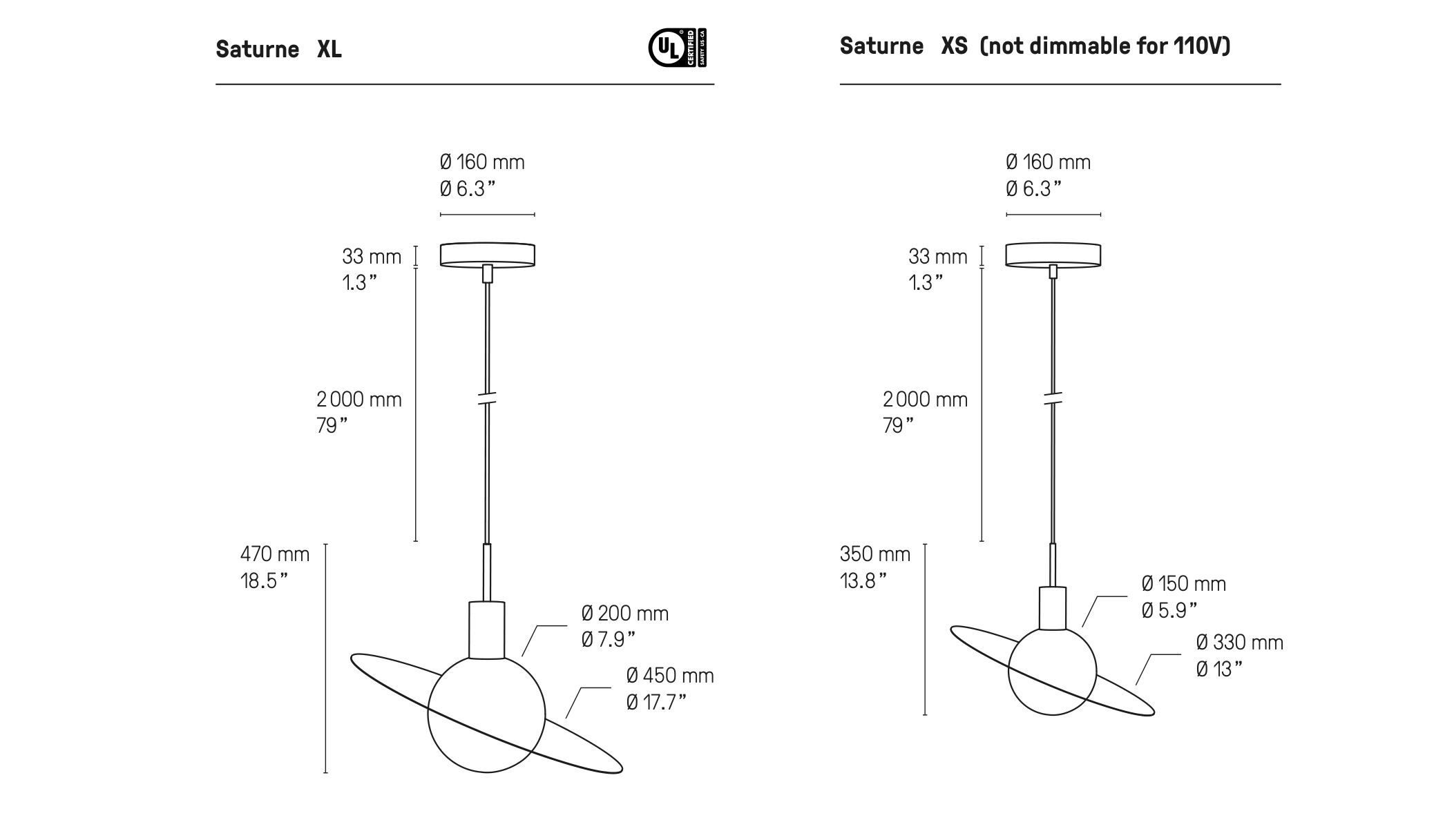 Латунный светодиодный подвесной светильник CVL Luminaires Saturne ARCH-00096412 - Вид №6