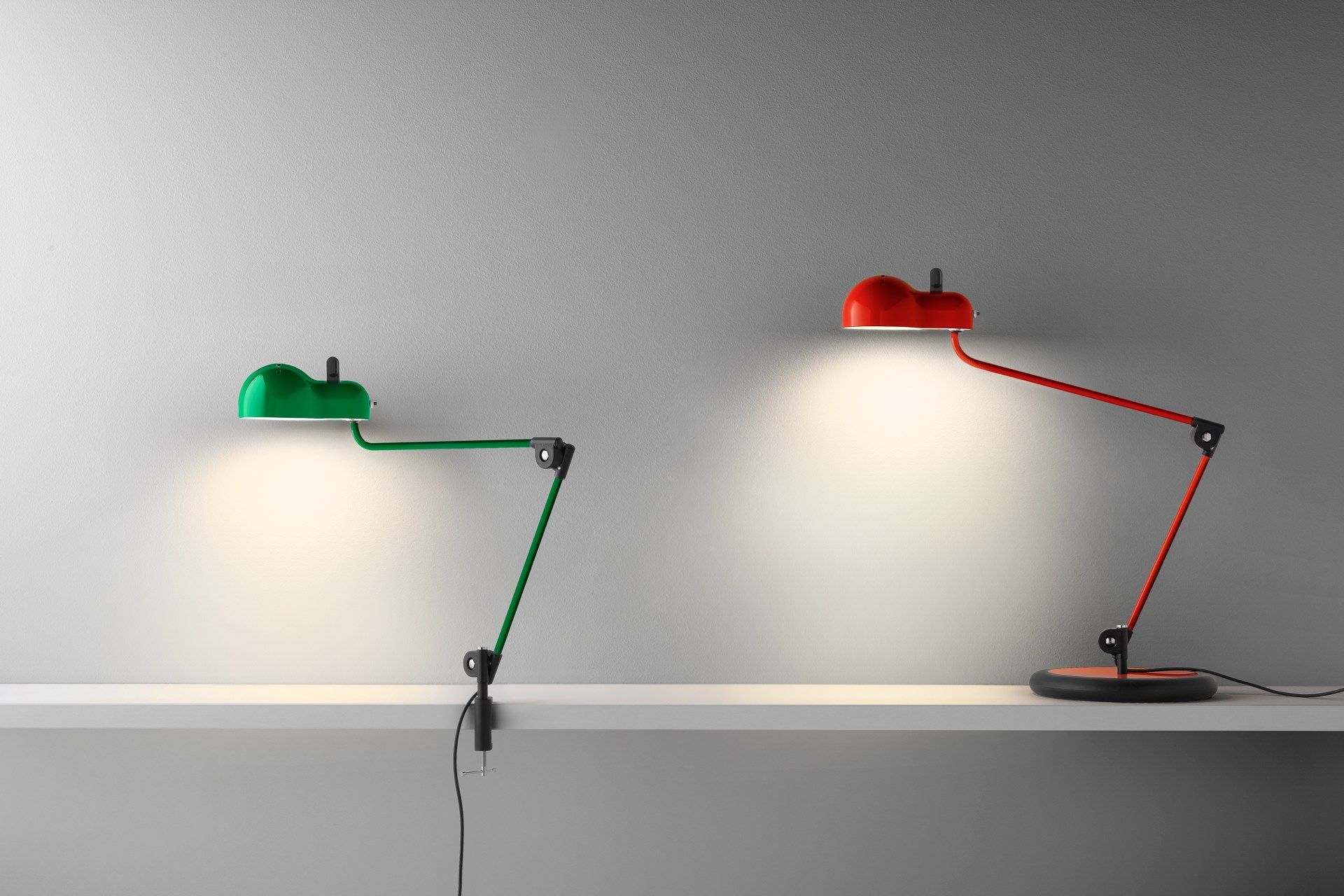 Металлическая настольная лампа с гибкой рукояткой Stilnovo Topo ARCH-00097518 - Вид №2