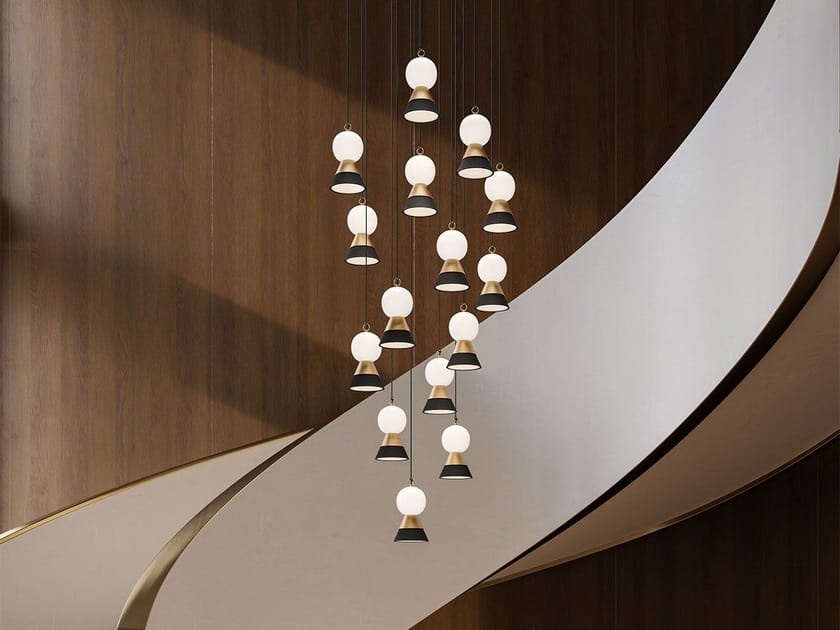 Металлический светодиодный подвесной светильник Masiero Bozu ARCH-00061756