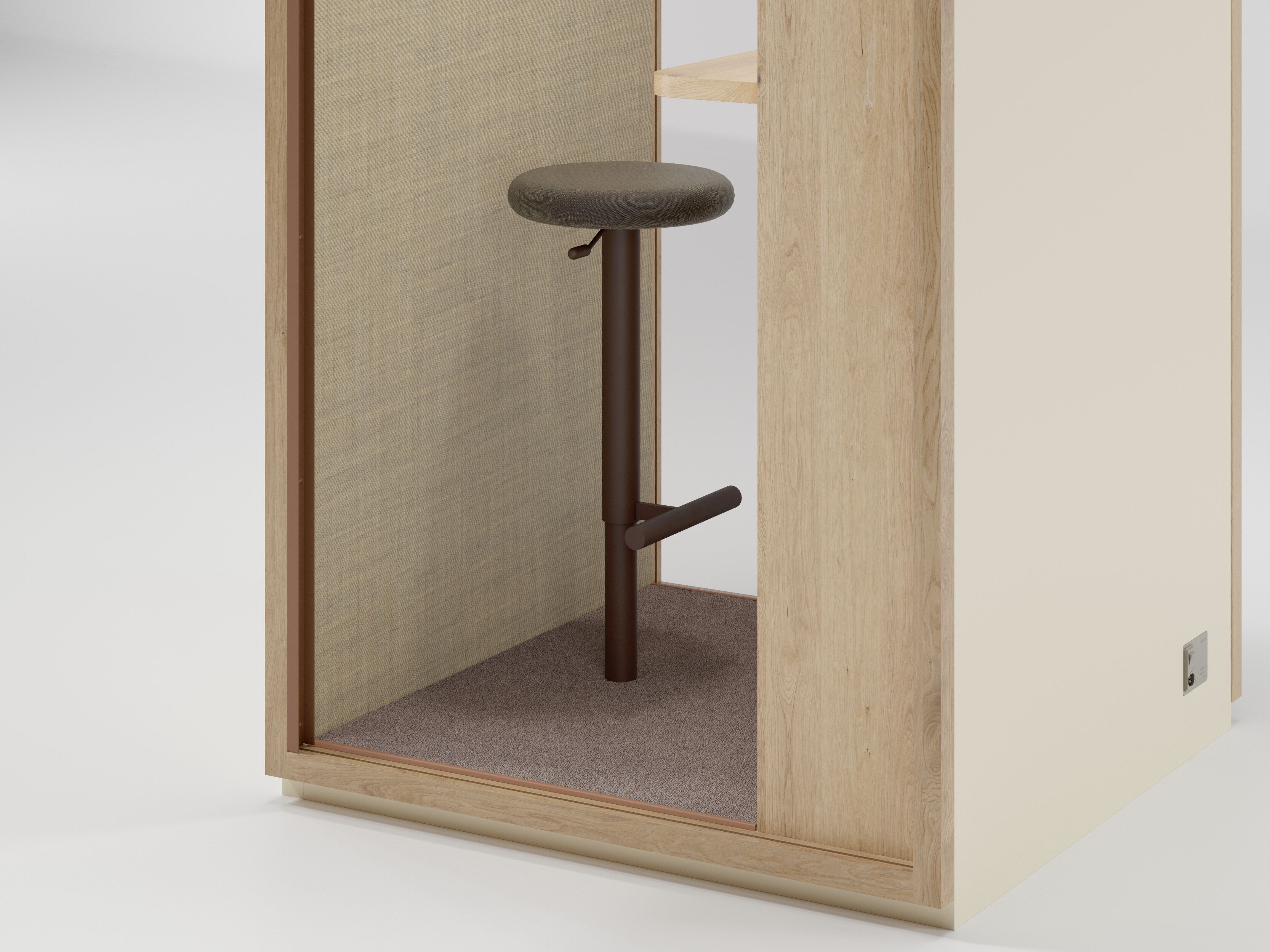 Одноместная акустическая офисная кабина со встроенным освещением Kettal Kall ARCH-00085726 - Вид №12