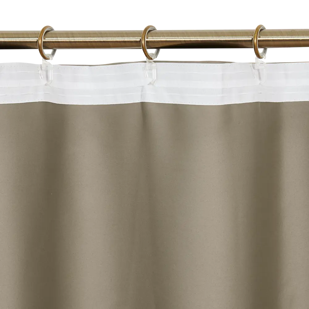 Штора на ленте блэкаут Ален 140x270 см цвет бежевый ТОРГОВЫЙ ДОМ ТЕКСТИЛЬ STLM-2055343 - Вид №4