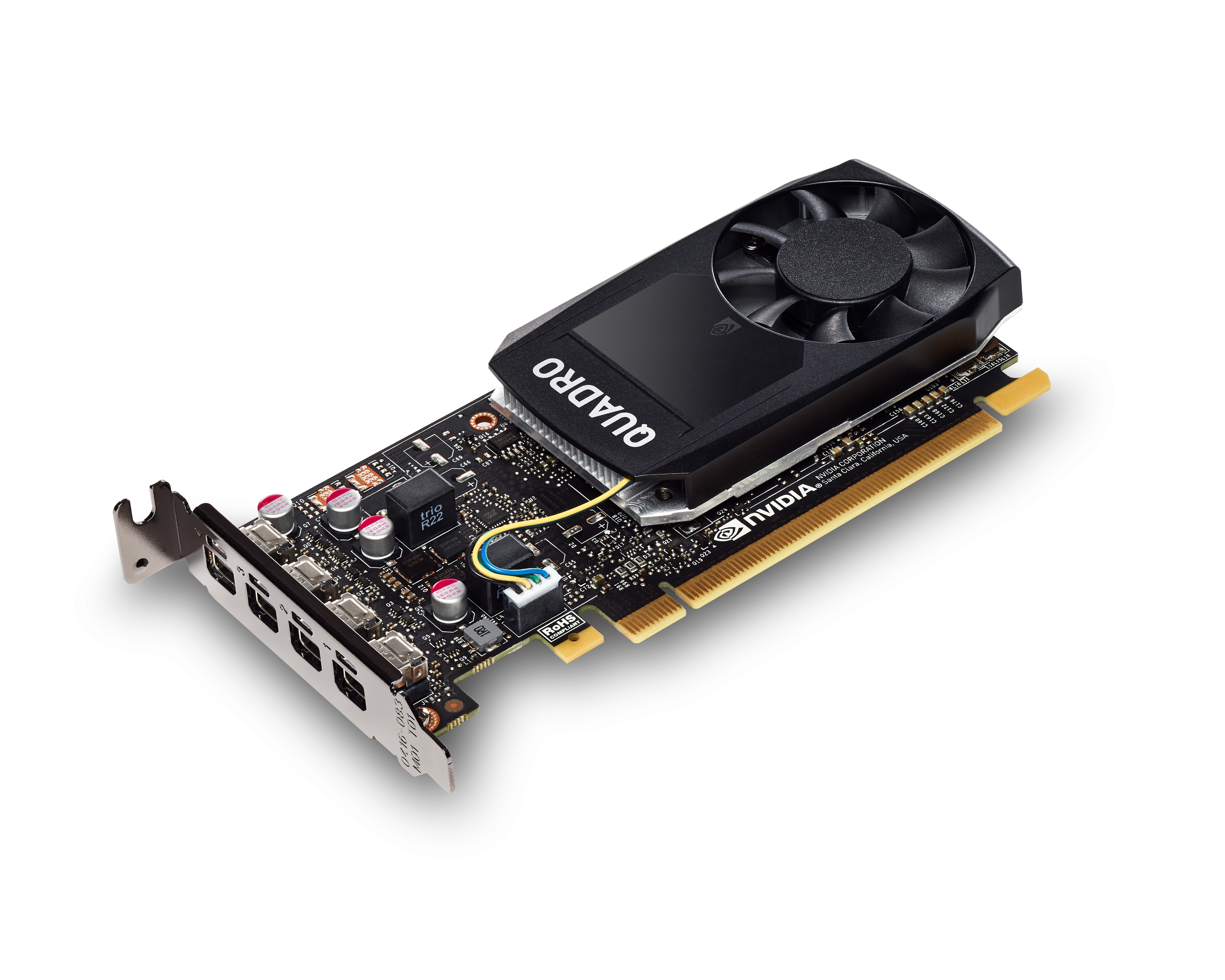 VCQP1000V2BLK-1 Vga nvidia quadro p1000 v2, 4gb gddr5/128bit,pci-e x16 3.0 PNY Santreyd  - Вид №1